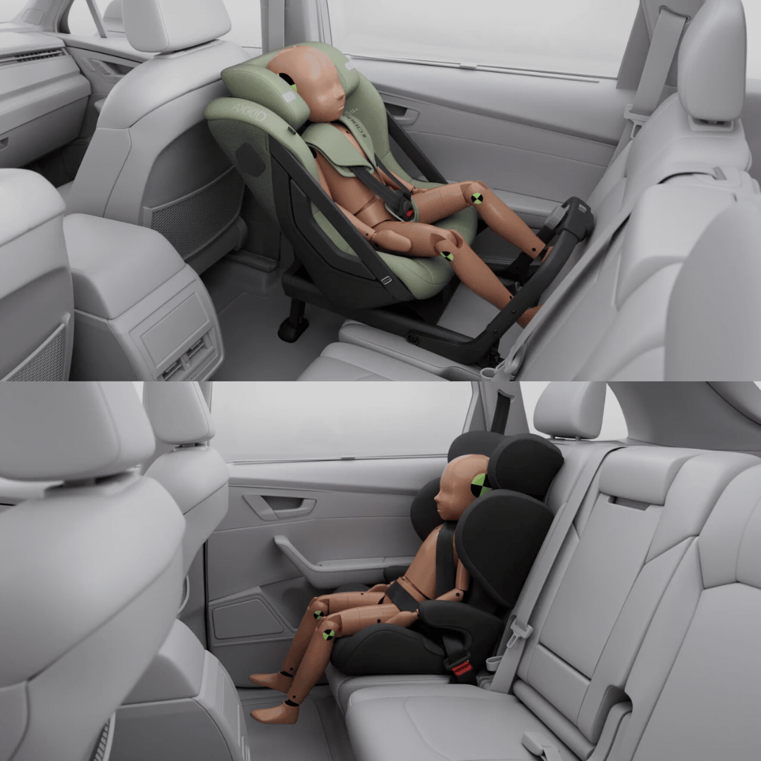 crash test animation one vs generic forward facing car seat sbs 1 1