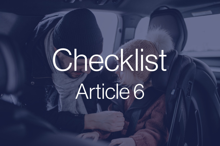 checklist article 6.1