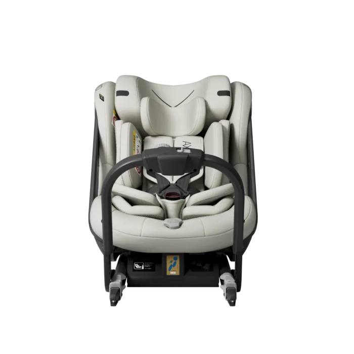 axkid one+ 3 beachgrass beige front view 2