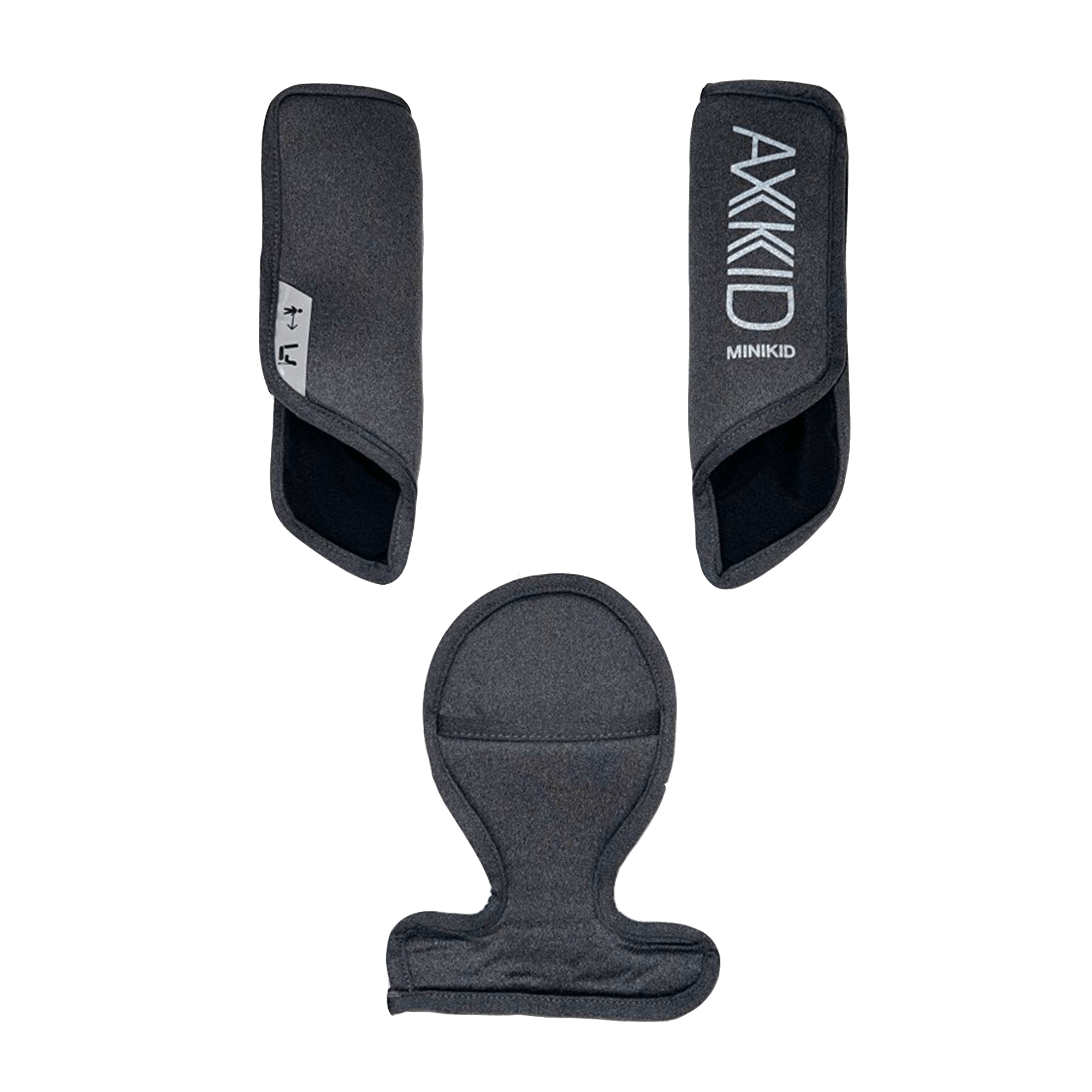 Minikid 3 Shoulder pads + buckle pad -  Granite Melange